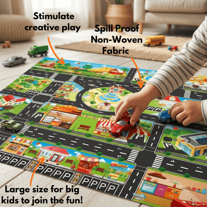 ExploraForge™ Mini City PlayMat