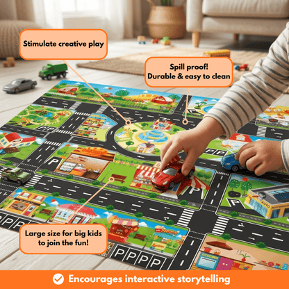 ExploraForge™ Mini City PlayMat