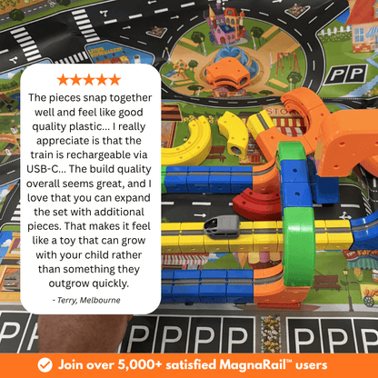ExploraForge™ MagnaRail Deluxe Set (123 Piece)
