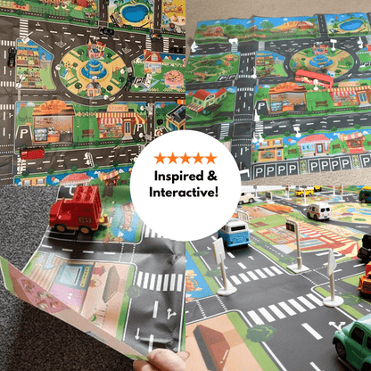 ExploraForge™ Mini City PlayMat