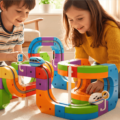 ExploraForge™ MagnaRail Deluxe Set (123 Piece)