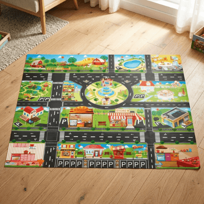 ExploraForge™ Mini City PlayMat